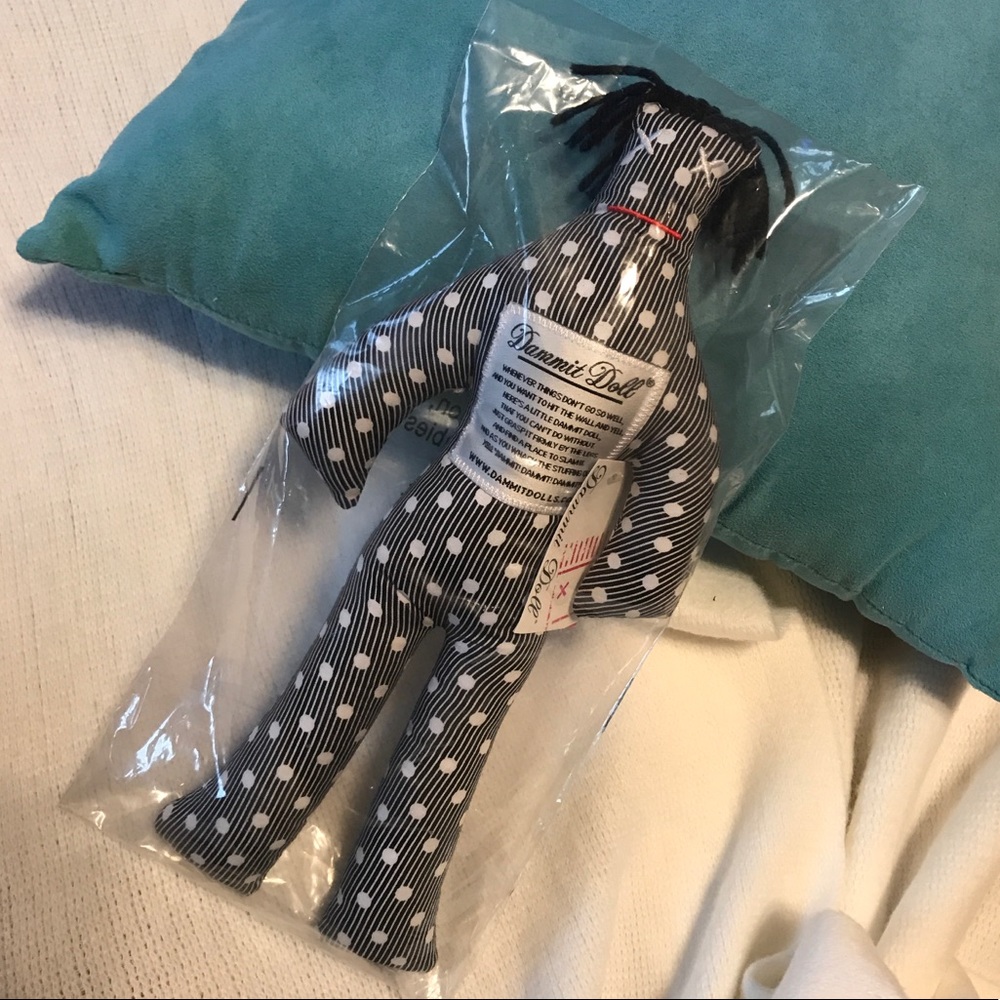🧟‍♀️DAMMIT DOLL!!!🧟‍♂️ NWT Black with white dots